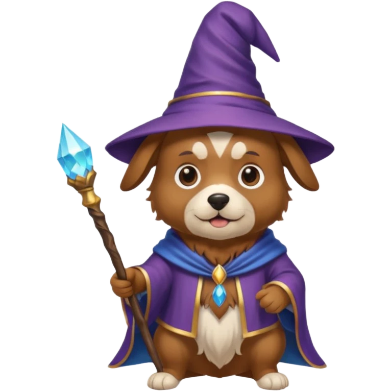 Dog wizard emoji