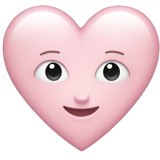 light pink heart emoji emoji