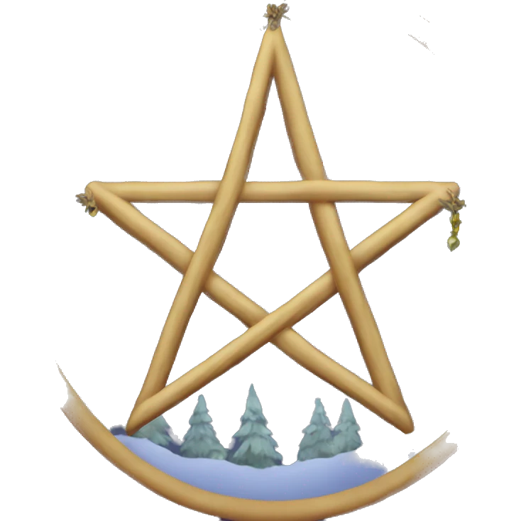 Yule pentacle  emoji
