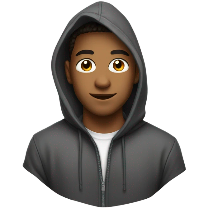 A guy with a hood on emoji