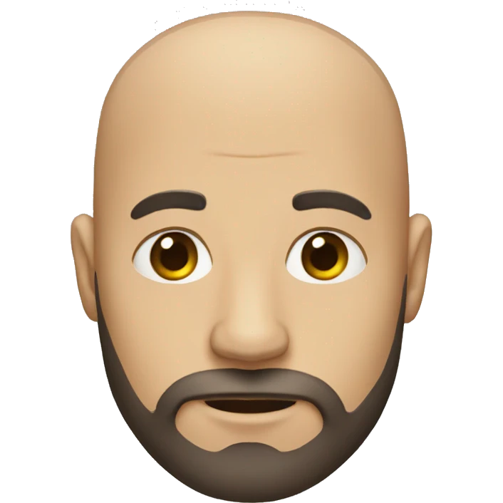 bald man with a beard# emoji