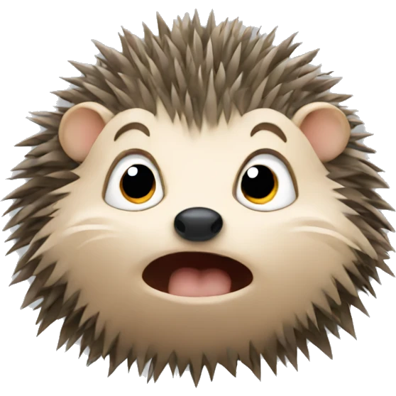 hedgehog crying. emoji