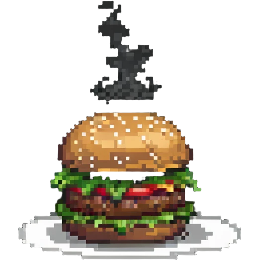 hamburger with steam rising emoji