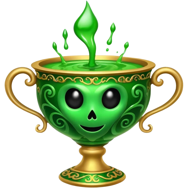 evil poison in elegant cup emoji