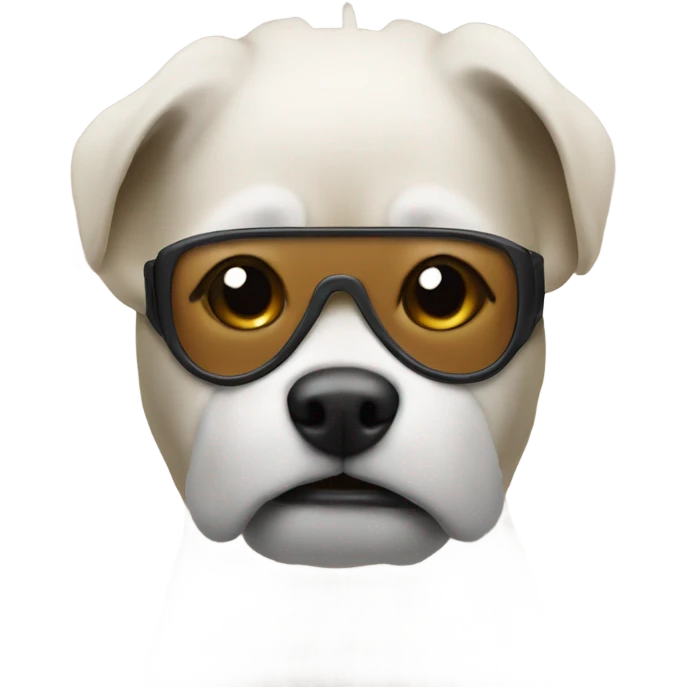 Dog with ski mask  emoji