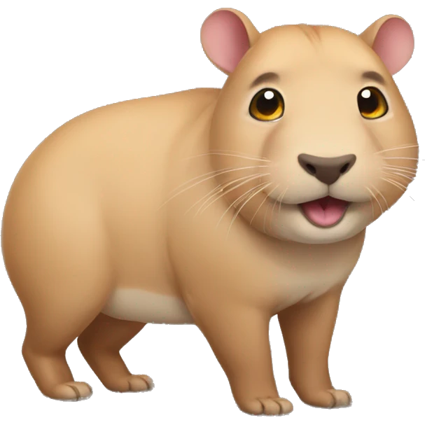 hybrid of cat and capibara emoji