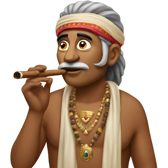 Indian smoking cigar emoji