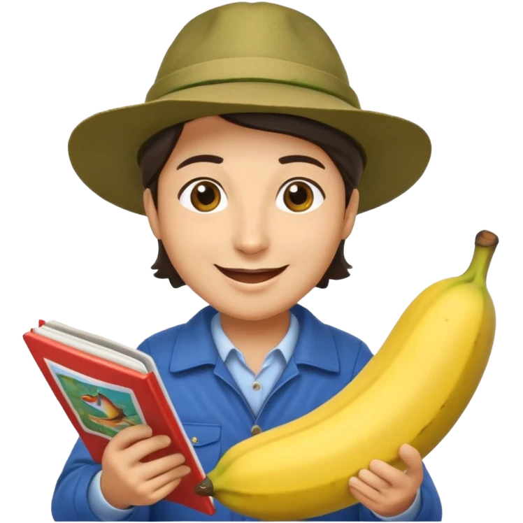Make accountant loves fishing bananas movies and comics and is Italian emoji