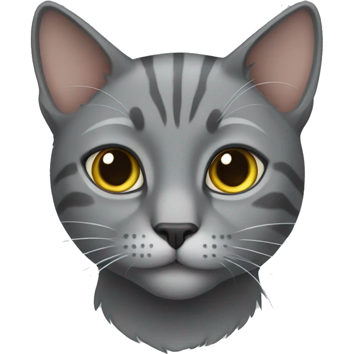 gray cat  emoji