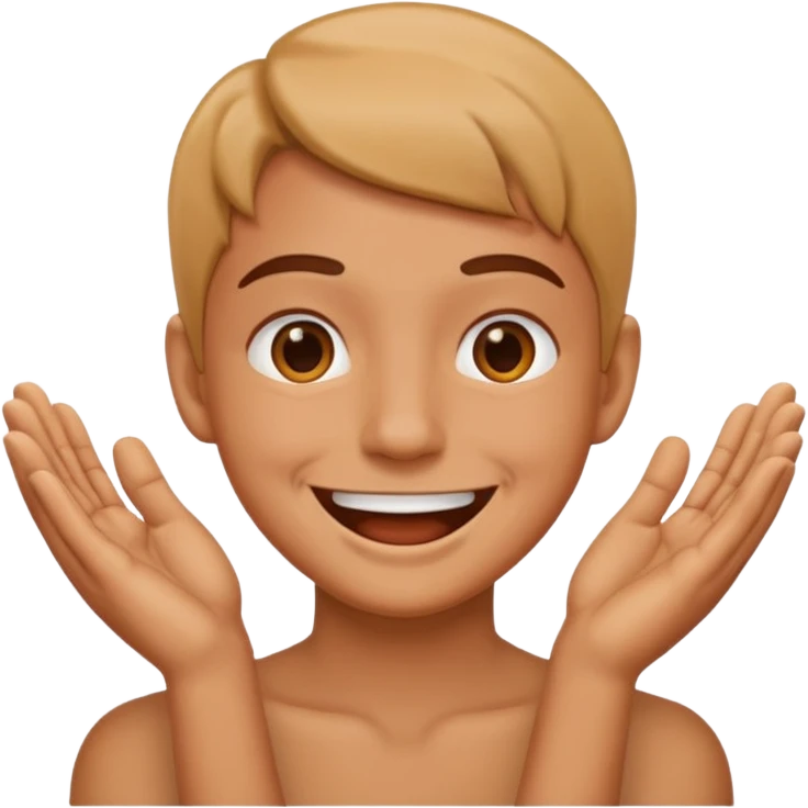 smiling face with hands choking it emoji