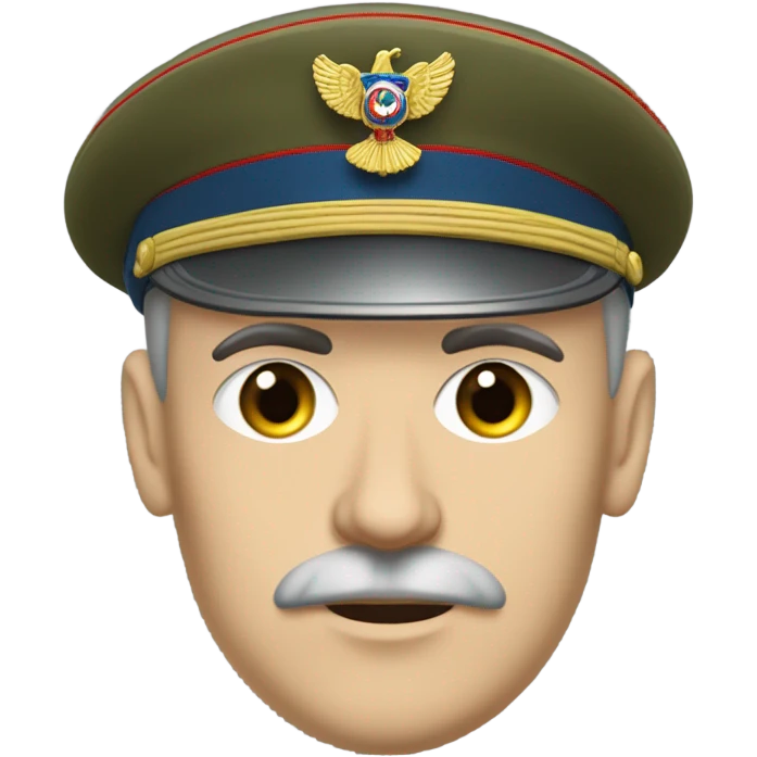 A Russian imperial military officer (ww1) (caucassian/russian) emoji