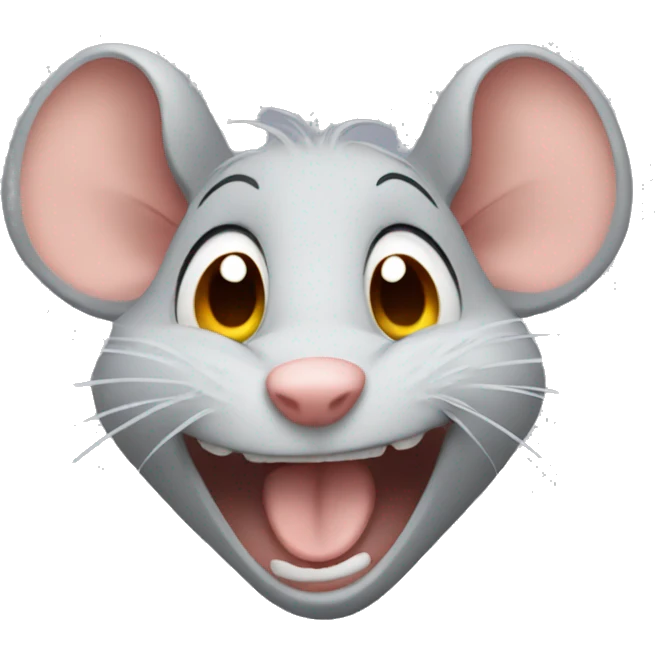 Rat laughing so hard it's crying emoji