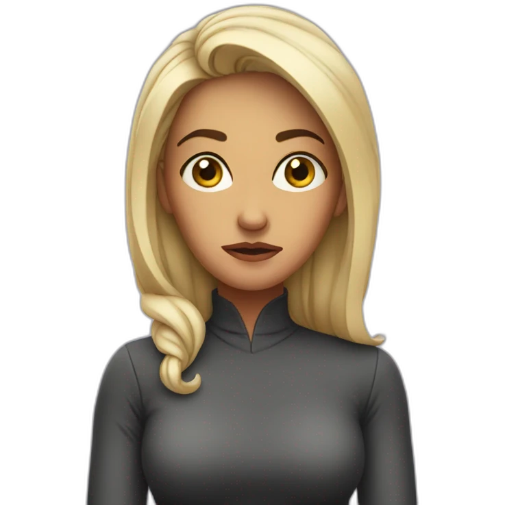 disgusted side eye woman emoji