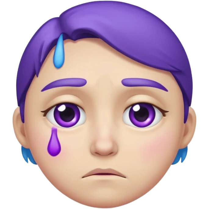 sad emoji with bruise under eye
no i would like skmilar to smiling face holding up tearsnot tears just bruise emoji