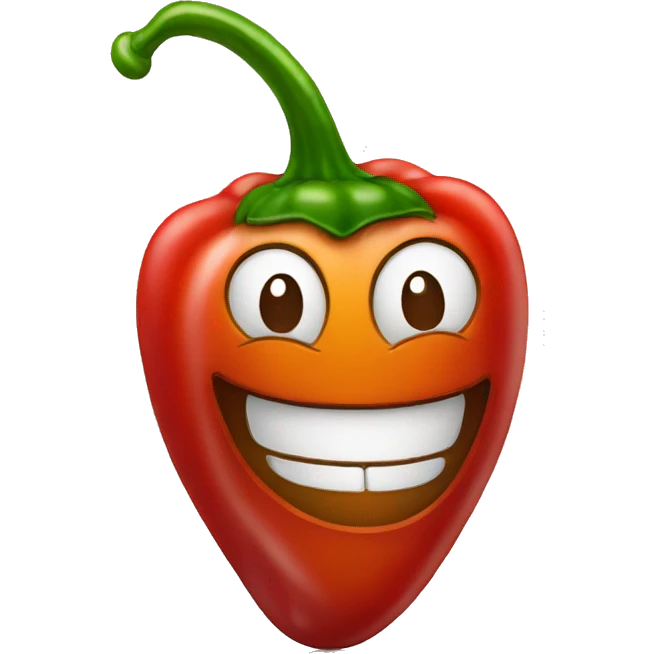 chili pepper smiling emoji
