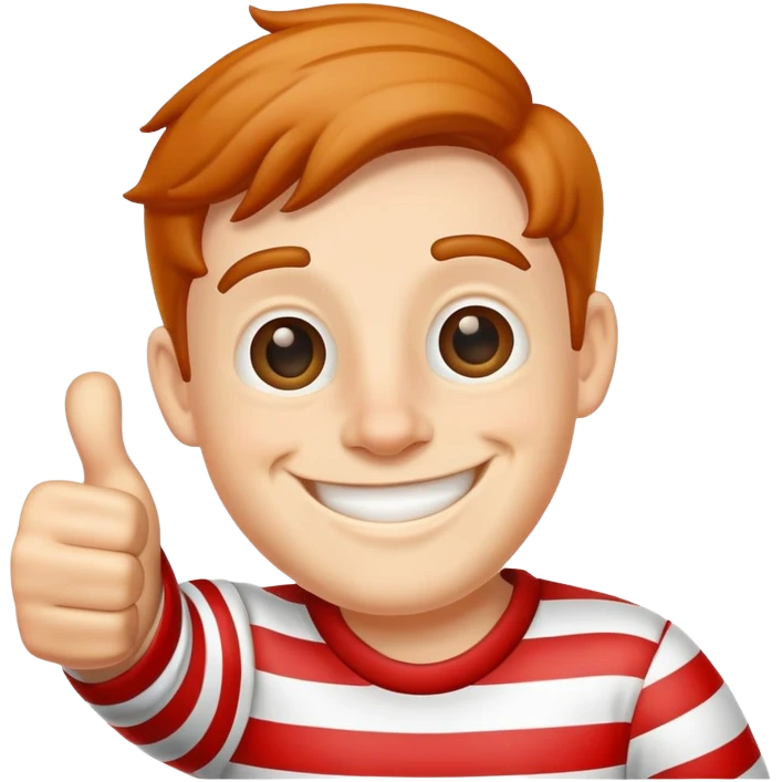 Waldo thumbs up emoji