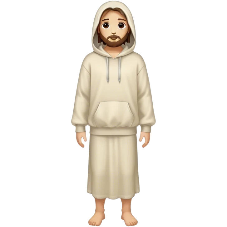 jesus christ in a hoodie full body emoji