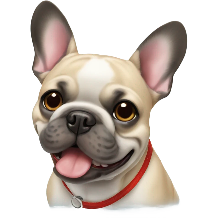 Christmas french bulldog emoji