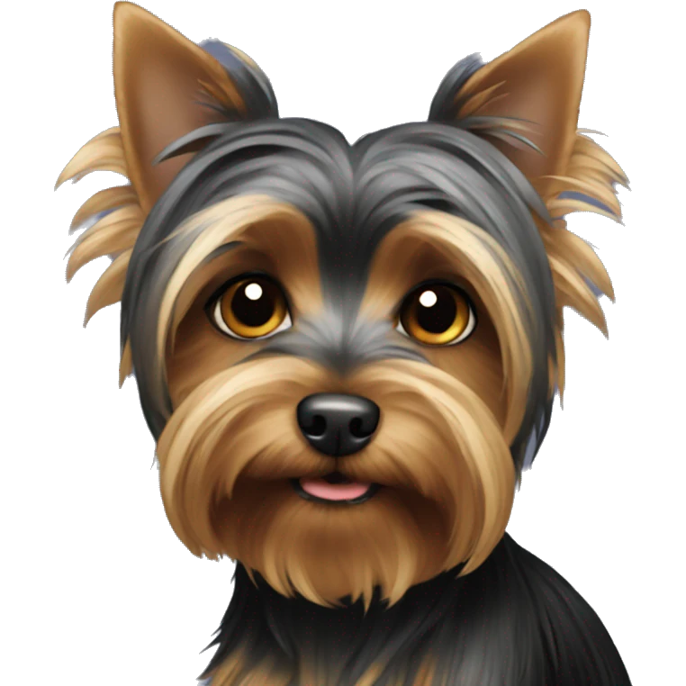 Black yorkshire terrier emoji