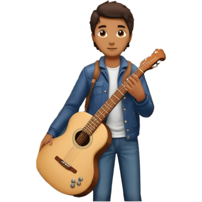 Rider with guitarcase,Metro Riders, inside metro train, no transparent, with background,full image , negative transparent, positive background. emoji