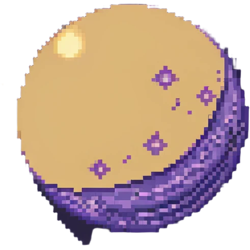 Venus planet circular without rings, golden atmosphere emoji