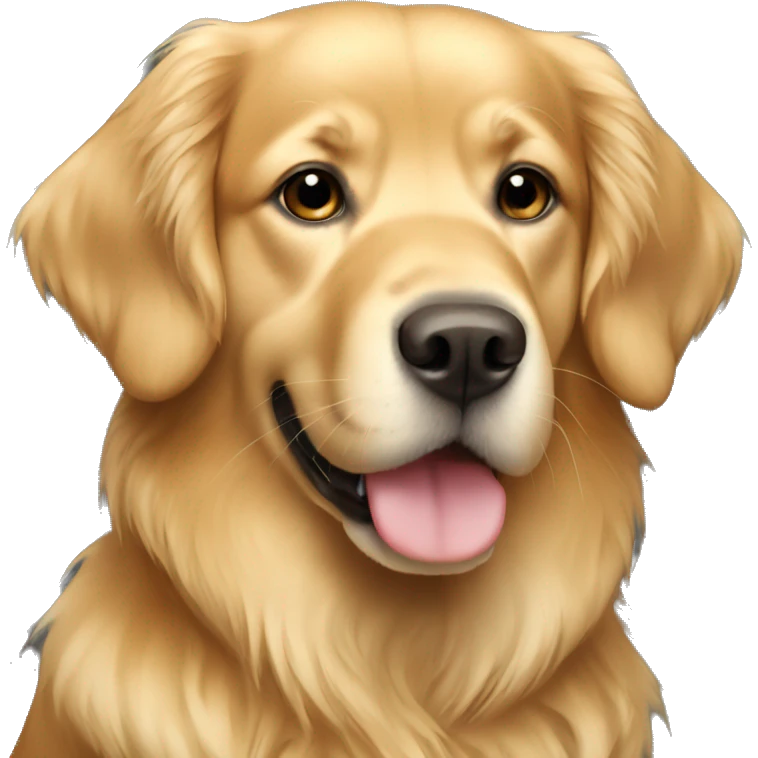 Girl golden retriever  emoji