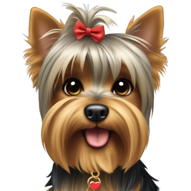 coquette yorkshire terrier  emoji
