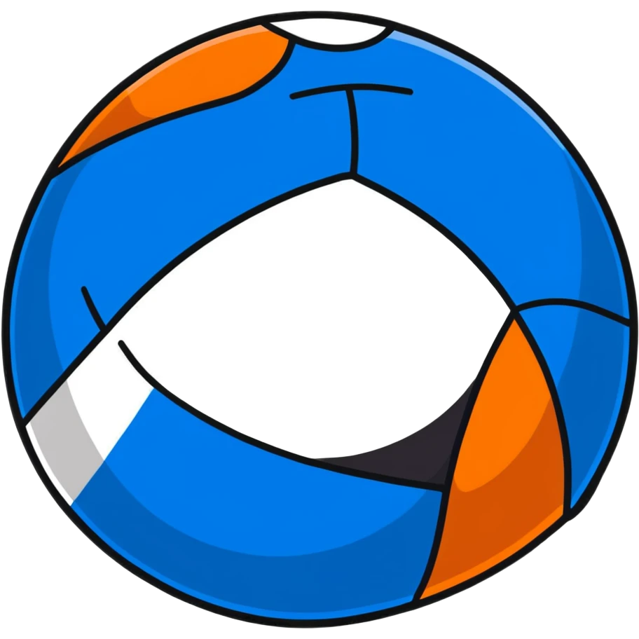 blue beach ball emoji