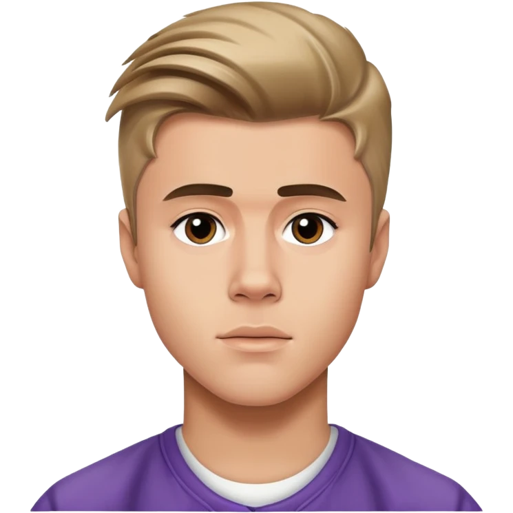 justin beiber shoulders up emoji