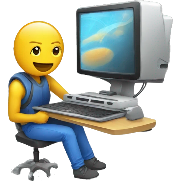 cybersportsman with laptop emoji