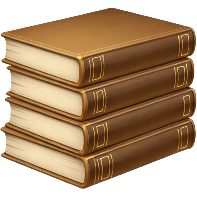 neutral stack of books emoji