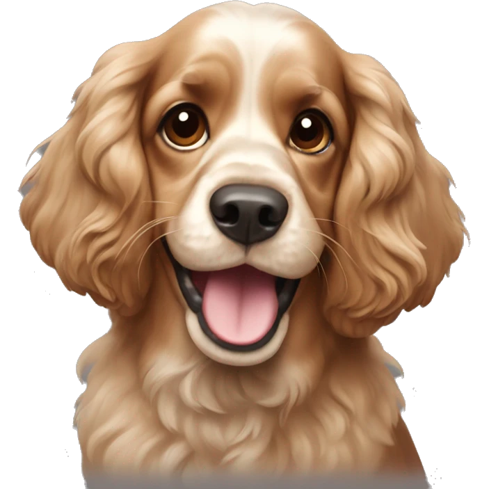 
Cocker Spaniel playing happily emoji