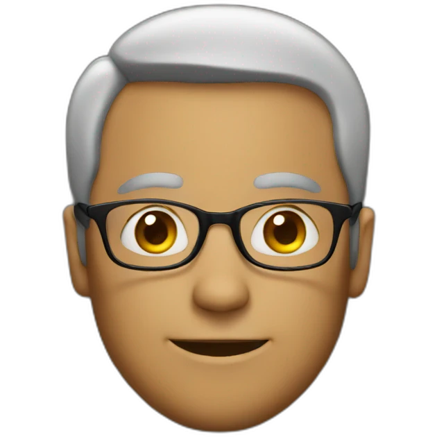 man with glasses emoji