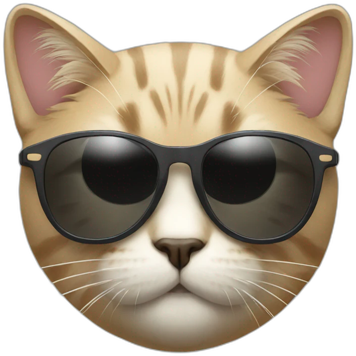 Cat with sunglasses emoji