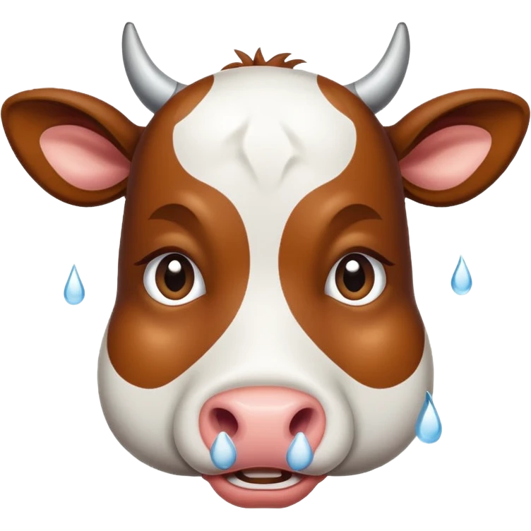 cow crying 500x500 emoji