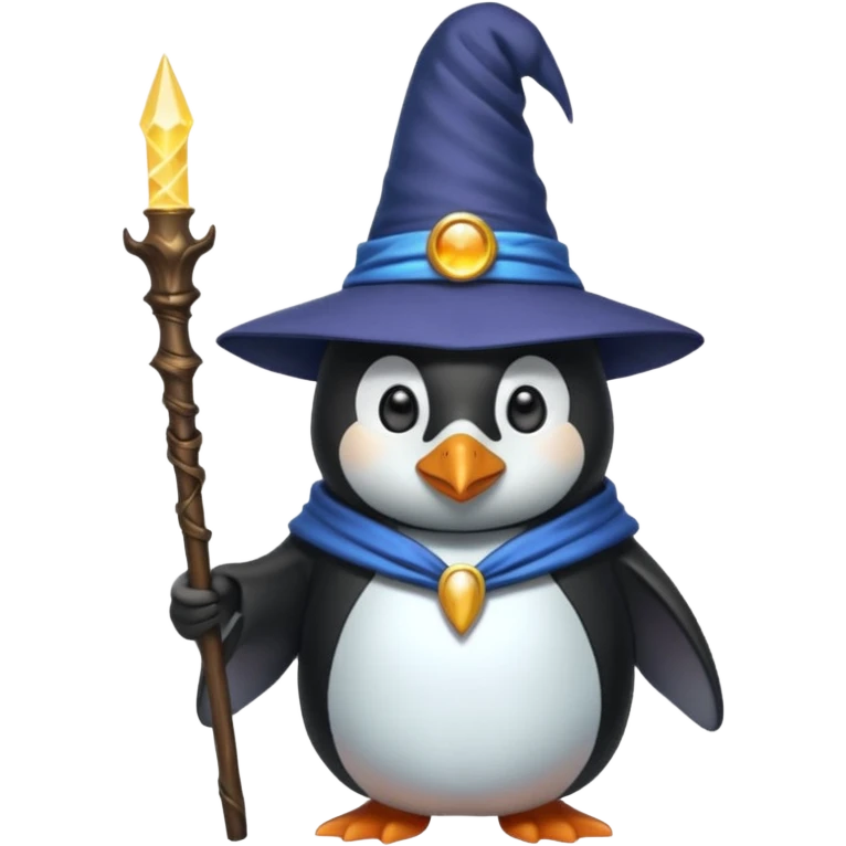 Penguin Wizard emoji