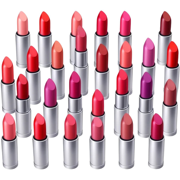 Different shades of lipstick for display emoji