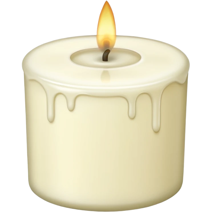 White tea candle emoji