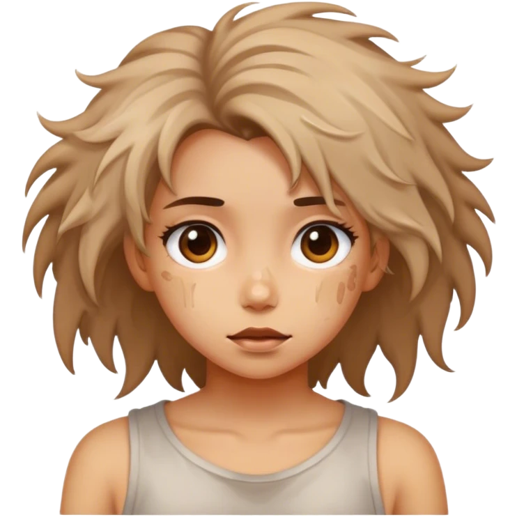 Head is a mess girl emoji