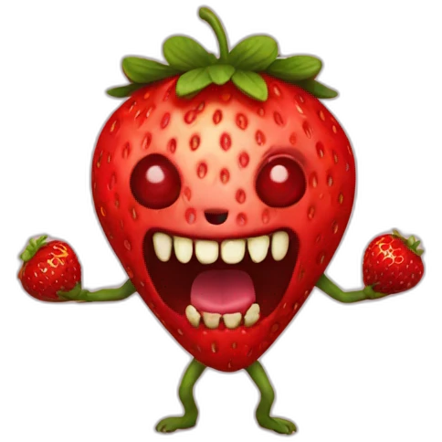 strawberry demon emoji