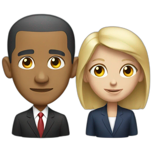 obama and trump emoji
