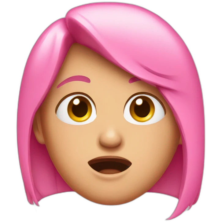 pink cry emoji