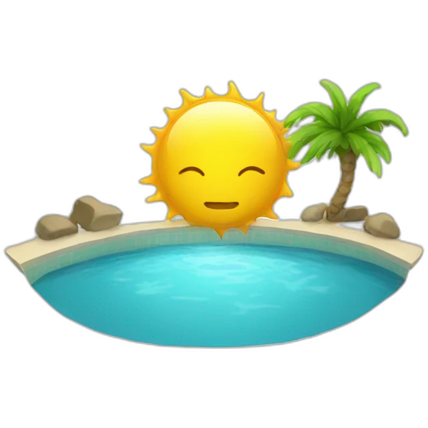 pool-sun emoji