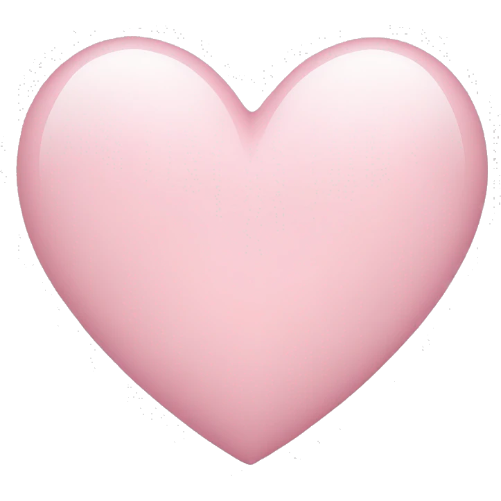 a light pink heart  emoji