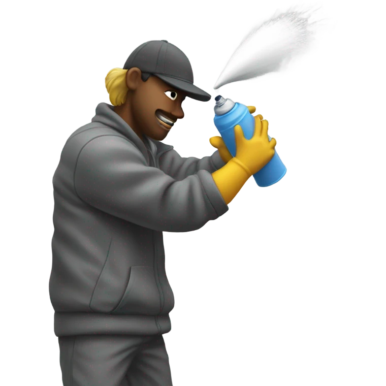 spraying  emoji