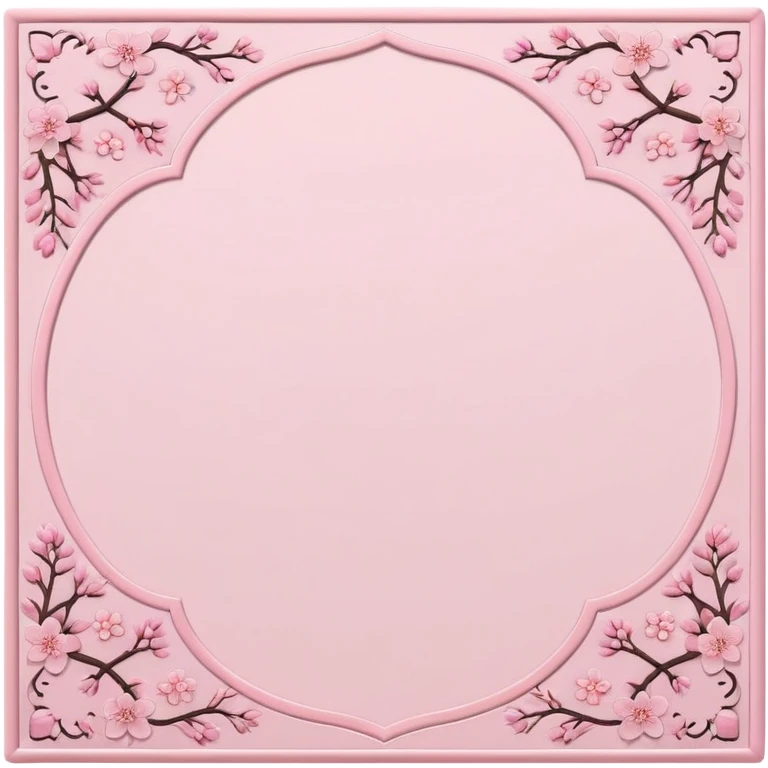 islamic prayer mat soft pink with cherry blossom design  emoji