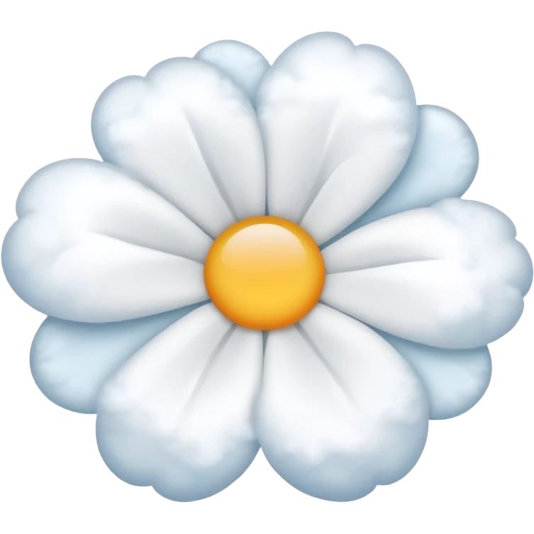 circle cloud with hollow middle white shaped like a flower emoji