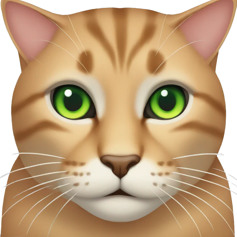  Coward Carey cat with green eye emoji