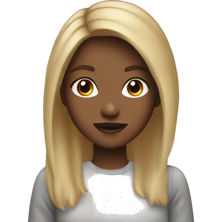 pretty girl with dirty blonde hair emoji