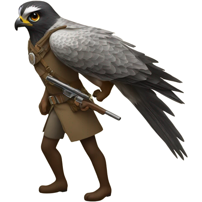 Commander hunting falcon emoji